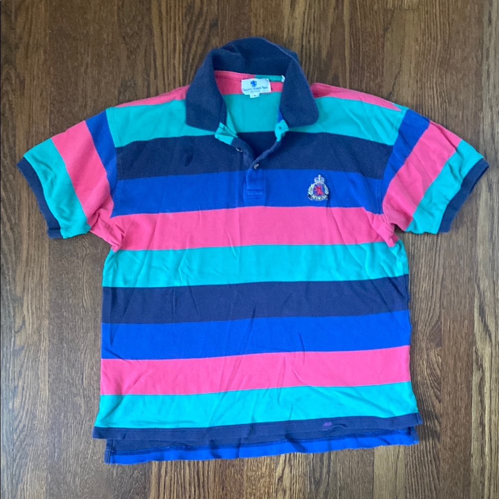 Colorful Striped Polo